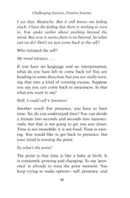 Challenging Journey, Creative Journey