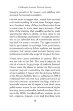 Challenging Journey, Creative Journey