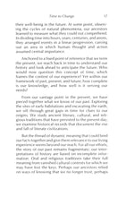 Knowledge of Freedom: Time to Change