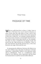 Knowledge of Time and Space