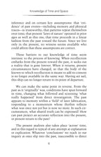 Knowledge of Time and Space