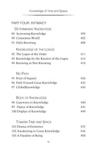 Knowledge of Time and Space