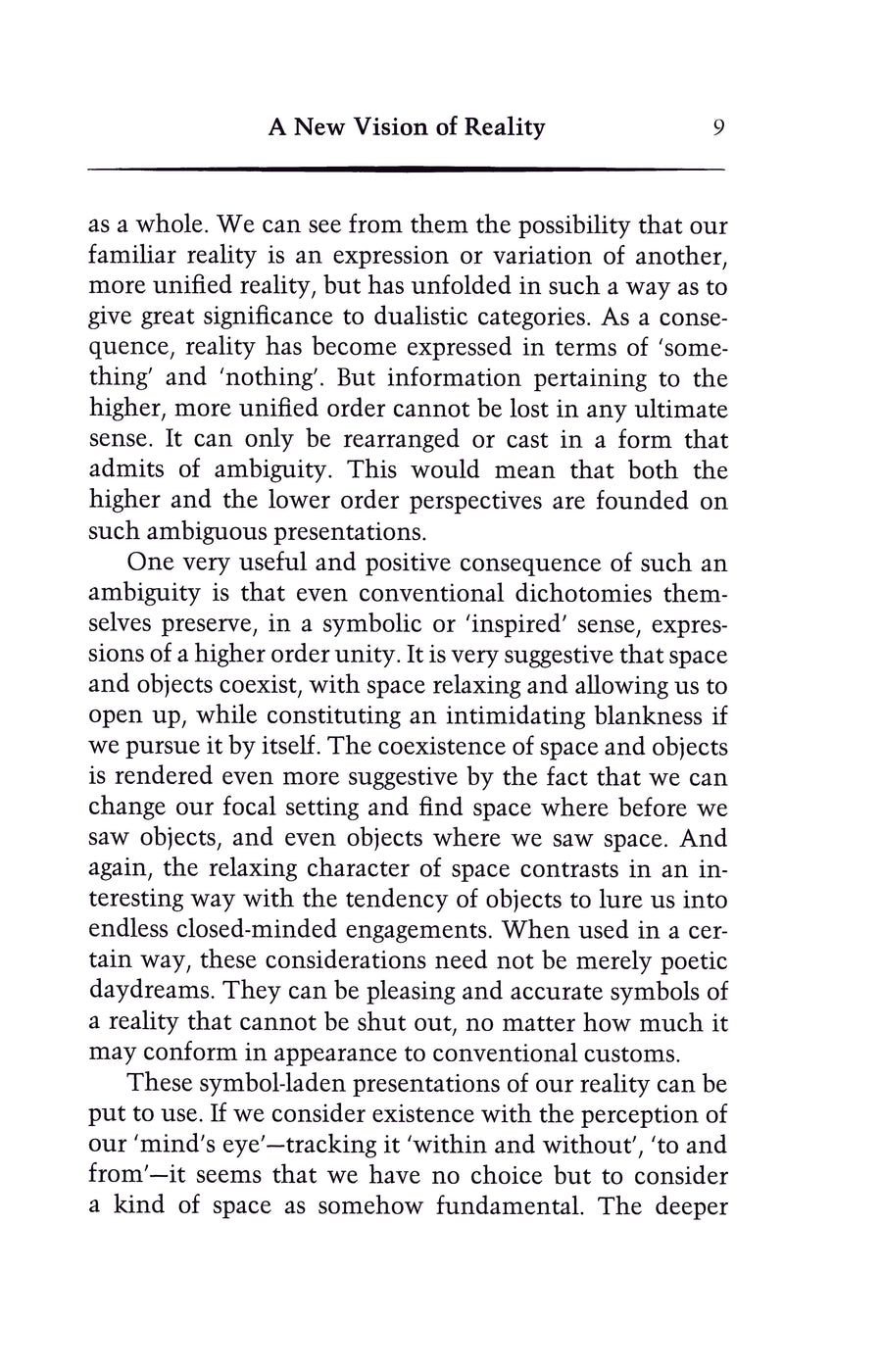 Time, Space & Knowledge Meditations on Reality and