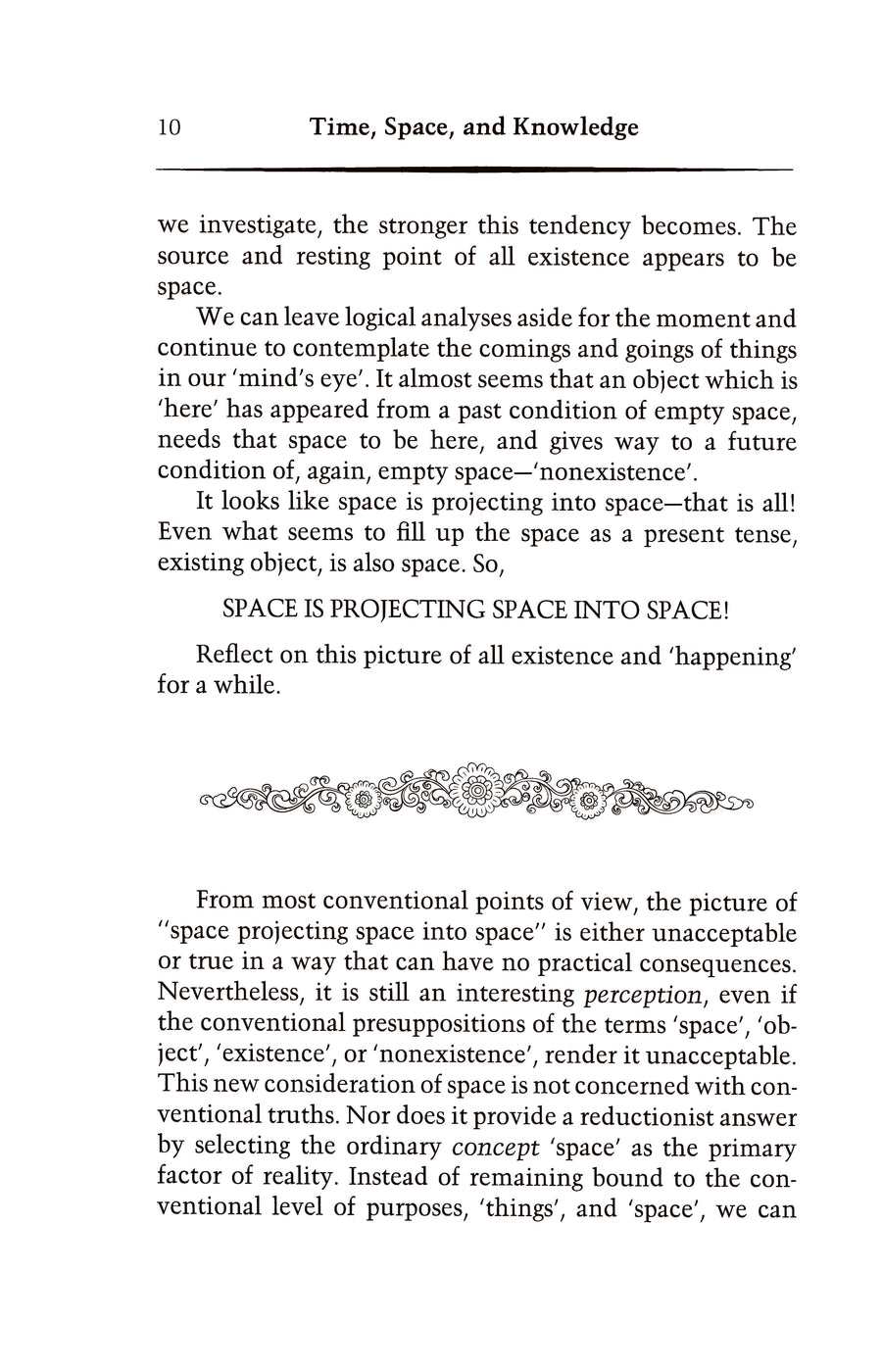 Time, Space & Knowledge Meditations on Reality and Consciousness