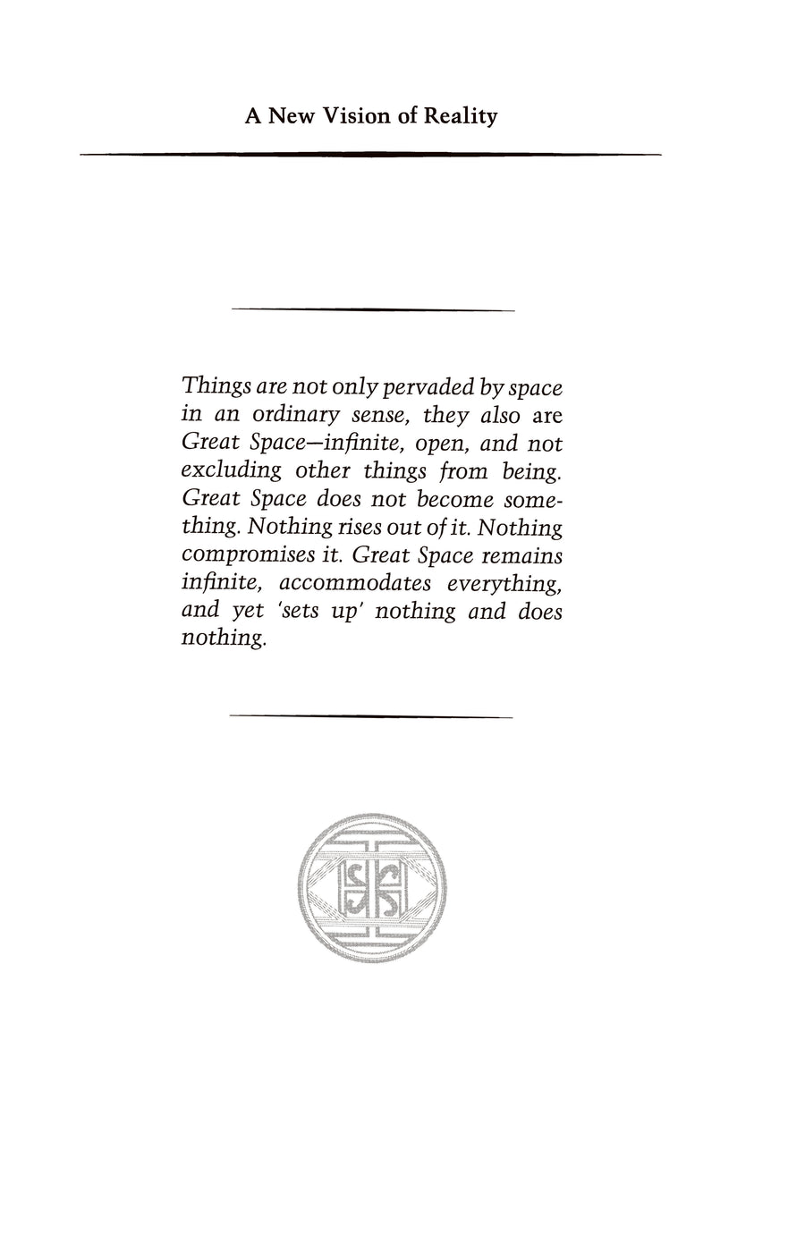 Time, Space & Knowledge Meditations on Reality and Consciousness